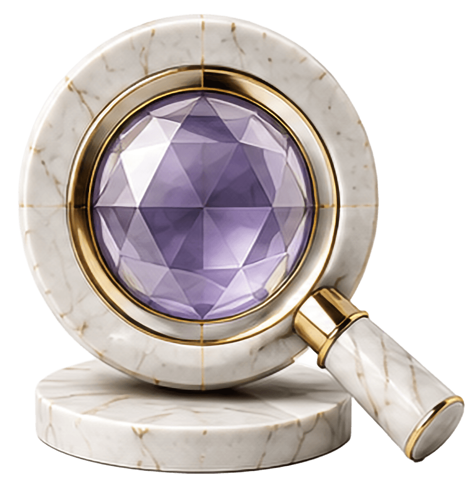 Marble magnifying glass — Research & Insight