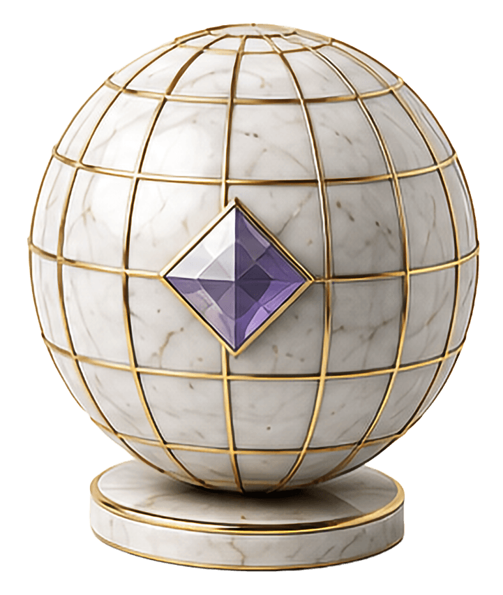 Marble globe with grid — Stakeholder Linkage